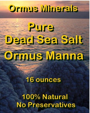 Ormus Minerals Pure Dead Sea Salt ORMUS Manna