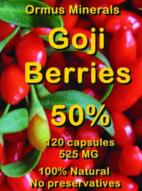 Ormus Minerals -GOJI Berries 50 Percent