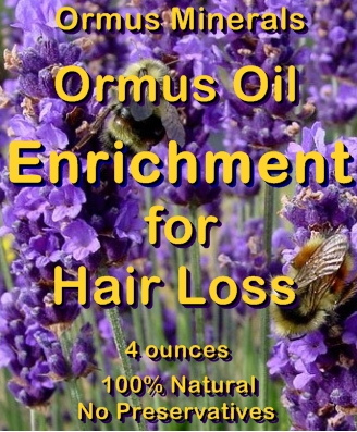 Ormus Minerals -ORMUS Oil Enrichment for Hair Loss