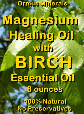 Ormus Minerals -Magnesium Healing Oil with BIRCH Essential Oil